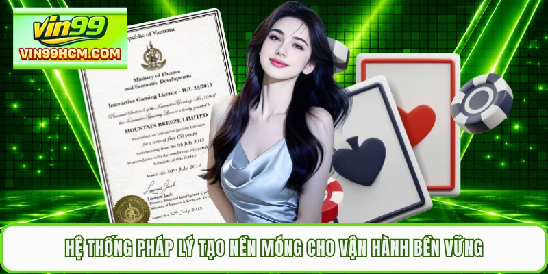 Hệ thống pháp lý tạo nền móng cho vận hành bền vững